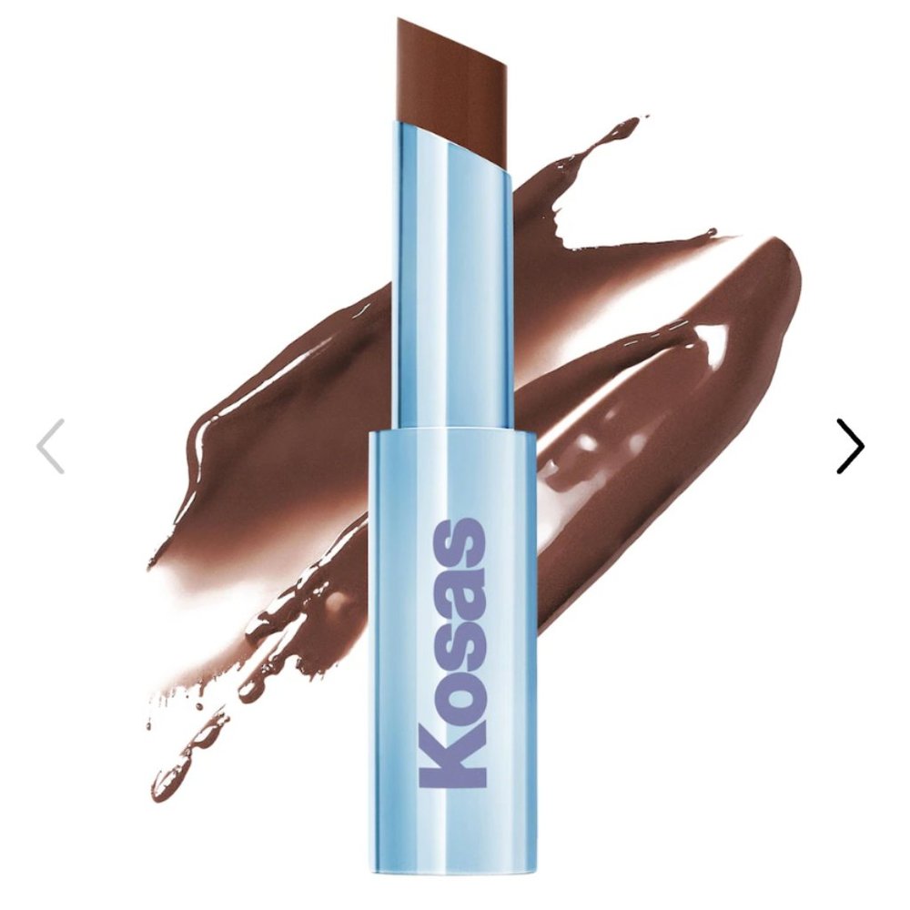 Kosas Wet Stick Moisturizing Shiny Sheer Lipstick with Ceramides Cinnamon Spritz